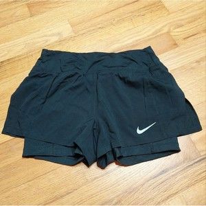 Nike Running Dri-Fit Black Lined Athletic Shorts XS EUC